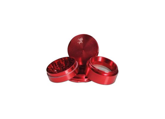 Black Leaf Grinder New Edge 4-tlg. 50mm rot