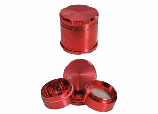 Black Leaf Grinder New Edge 4-tlg. 40mm rot