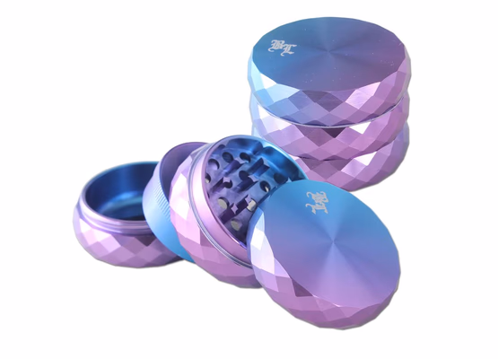 Black Leaf Alu Grinder 4-tlg. 60mm blau/lila mit Innensieb