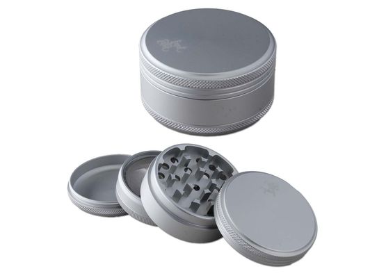 Black Leaf Alu Grinder 4-tlg. 60mm matt silber