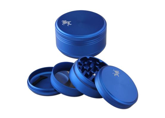 Black Leaf Alu Grinder 4-tlg. 60mm matt blau