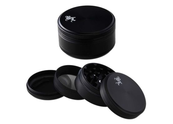 Black Leaf Alu Grinder 4-tlg. 60mm matt schwarz