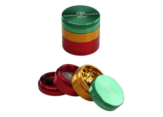 Black Leaf Diamond Grinder 4-tlg. Flugzeug-Alu 40mm rasta