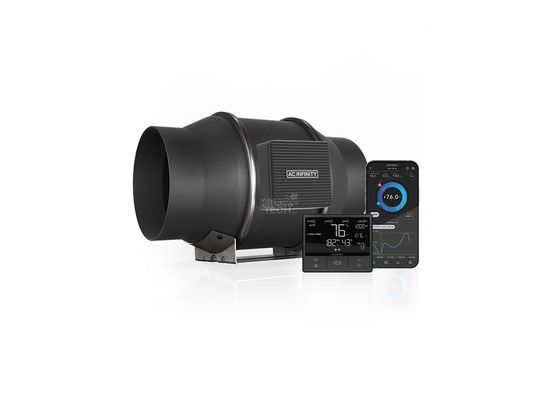 AC Infinity CLOUDLINE PRO T8 200mm mit Temperatur- und Feuchtigkeitssteuerung
