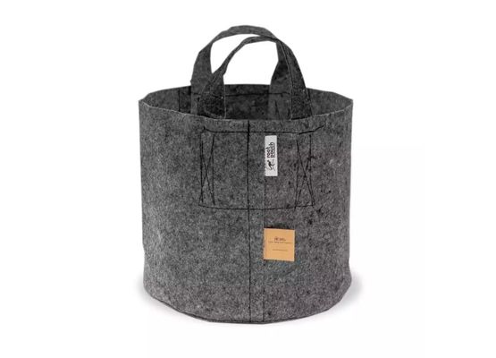 Root Pouch Stofftopf 39 Liter grau mit Griffen