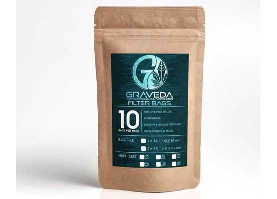 Graveda Rosin Bags - Wiederverwendbare Filterbeutel zur Herstellung von Rosin 51mm x 114mm 160µm