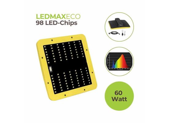 LEDMAXECO 60W | LED Pflanzenlampe | Garden Highpro | 118,4 µmol/s