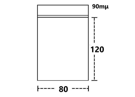 Zip bags 80x120mm 90µm 100Stk