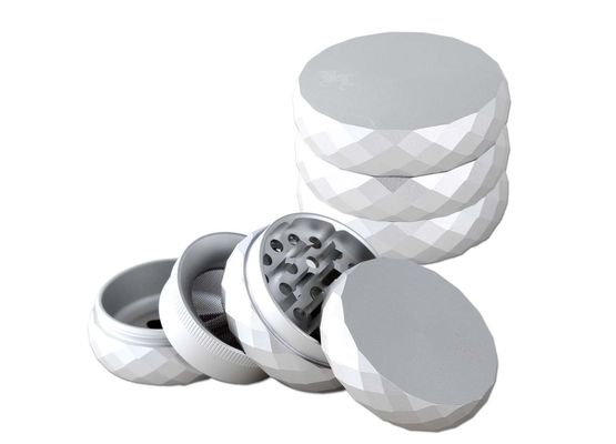 BL Alu Grinder mit Innensieb 4-tlg. silber