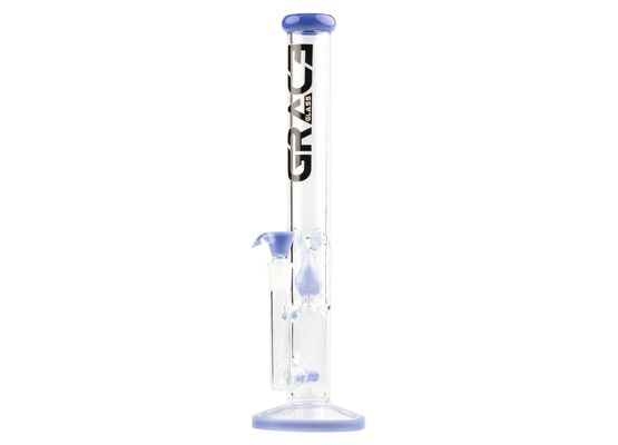 Grace Glass | Limited Edition Straight Blue Bong | H:43cm Socket:18,8cm TH:5mm