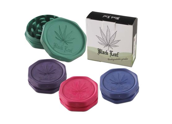 Black Leaf Grinder - Nachhaltig 2-tlg. LEAF petrol; Ø 62mm H 20mm