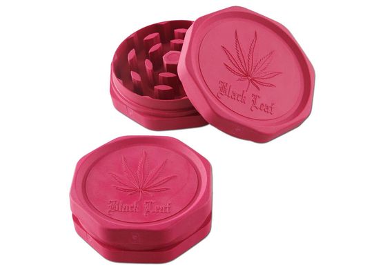 Black Leaf Grinder - Nachhaltig 2-tlg. LEAF beere; Ø 62mm H 20mm