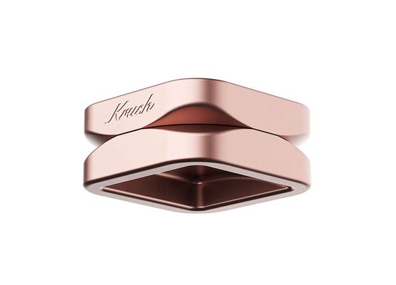 Krush Kube 2.0 XL Aluminium Grinder 2 Parts - 75mm - Rose Gold