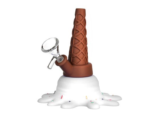 Ice Cream Silicone Pipe White 13cm