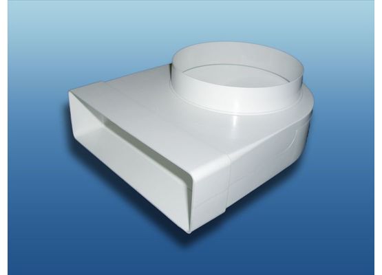 Umlenkstück Ø150mm auf 208x64mm