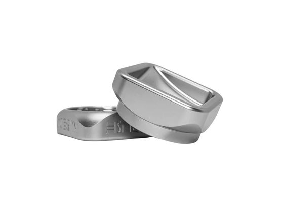 Krush Kube 2.0 Stone Grey Aluminium Grinder 2-teilig – 55mm