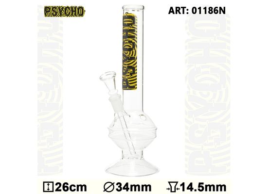 Psycho | Bouncer Glass Bong -H:26cm -Ø:34mm - 14.5mm