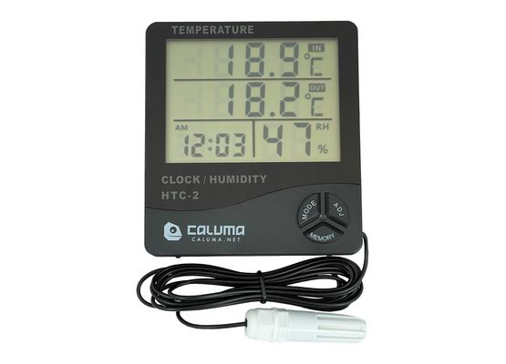 Thermo-Hygrometer und neuer, externer Feuchtigkeitssonde