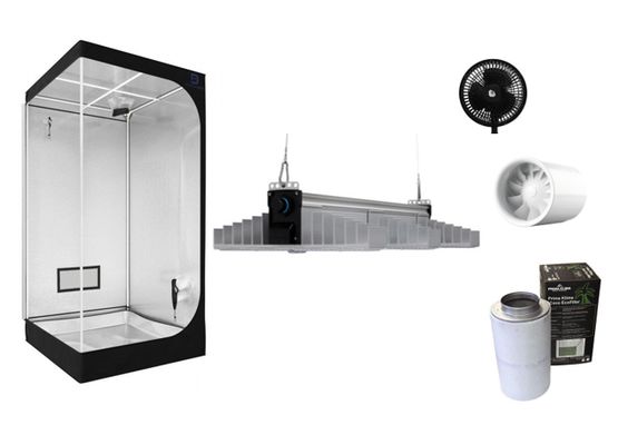 100 x 58 x 180cm Zelt mit 190W Sanlight Evo 3-100 LED Komplettset