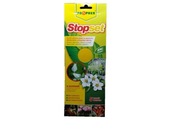 Gelbtafeln Stopset 5 Stück 25 x 10cm