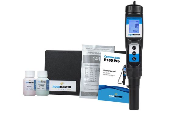 AquaMaster Tools P160 Kombo-Pen pH EC PPM TDS Temperatur Messgerät