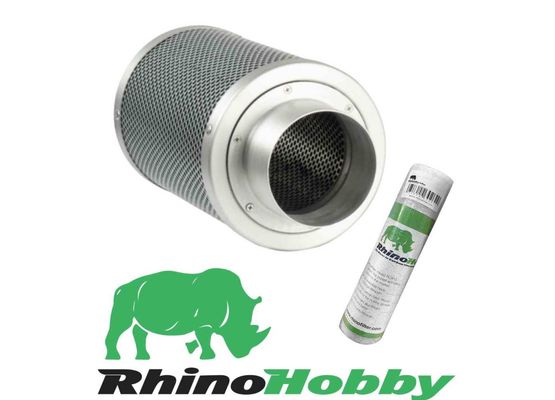 Aktivkohlefilter 150mm x 300mm | Rhino Hobby 500 | 150mm Flansch | 425-600 m³/h