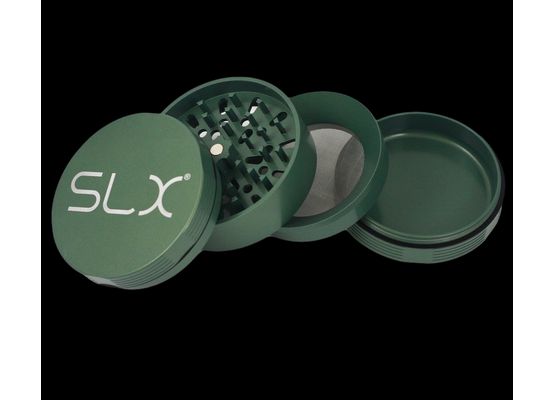 SLX Grinder Aluminium Non Sticky 88 mm, Leaf Green