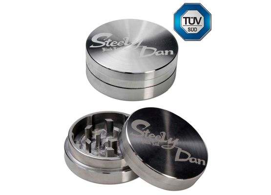 Black Leaf' 'Steely Dan' Edelstahl-Grinder 2-tlg. 59mm
