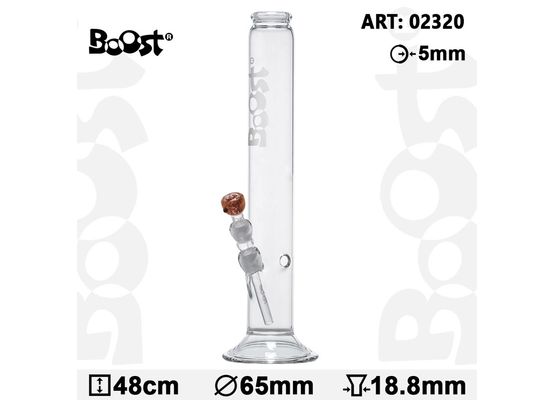 Boost Cane Glass Bong -H:48cm- Ø:65mm- Socket:18.8mm-