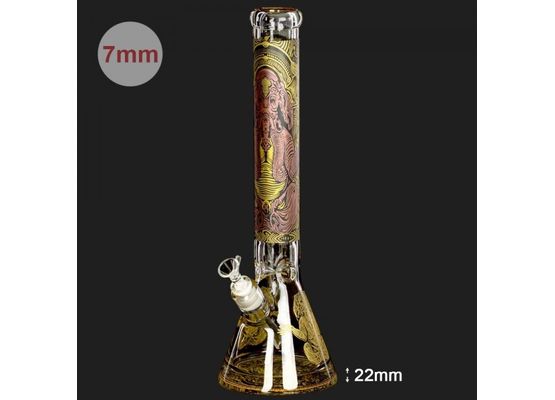 Limited Edition Heavy Beaker Series - H:42cm - Ø:50mm SG:18.8mm - 7mm thickness - base: 22mm
