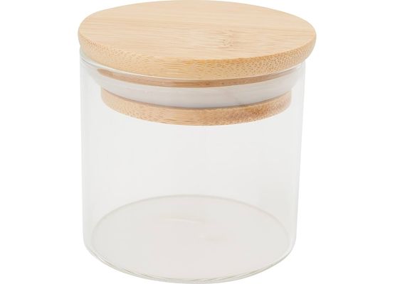 Vakuum Glas mit Bambusdeckel d=68mm h=70mm