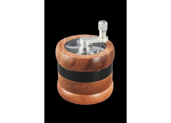 Premium Holzkurbelgrinder Schwarz