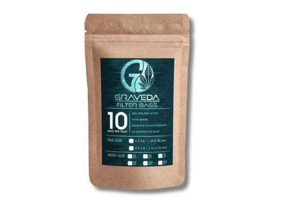 Graveda Rosin Bags - Wiederverwendbare Filterbeutel zur Herstellung von Rosin 51 mm x 114 mm 120µm