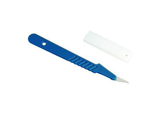 Romberg, Stecklingsskalpell, 14 cm, Schutzkappe, gerade Edelstahlkinge, stabieler Griff