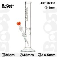 Boost Cane Glass Bong -H:36cm- Ø:45mm- Socket:14.5mm-