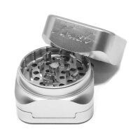 Krush Kube 3.0 Steel Grey Aluminium Grinder 3-teilig – 55mm