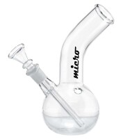 Micro | Glass Bong - H:18cm- Ø:36mm Socket:14.5mm