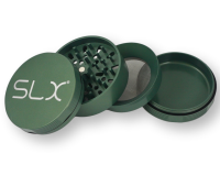 SLX Grinder Aluminium Non Sticky 88 mm, Leaf Green