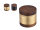 Grinder "Round Wooden" 4-tlg., Ø 6,2 cm gold Holz-Metall