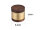 Grinder "Round Wooden" 4-tlg., Ø 6,2 cm gold Holz-Metall