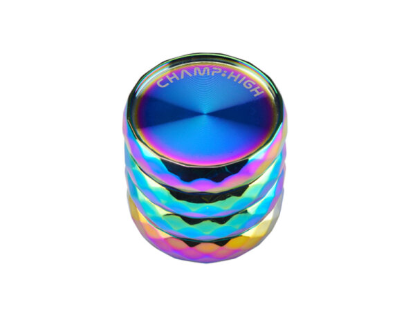 Grinder "Rainbow Diamond"; Ø 42mm, 38mm hoch, 4- tlg.