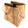 U Gro Jute Square Verstärkter Blumentopf mit Griffen 25x25x25 cm - 16 l